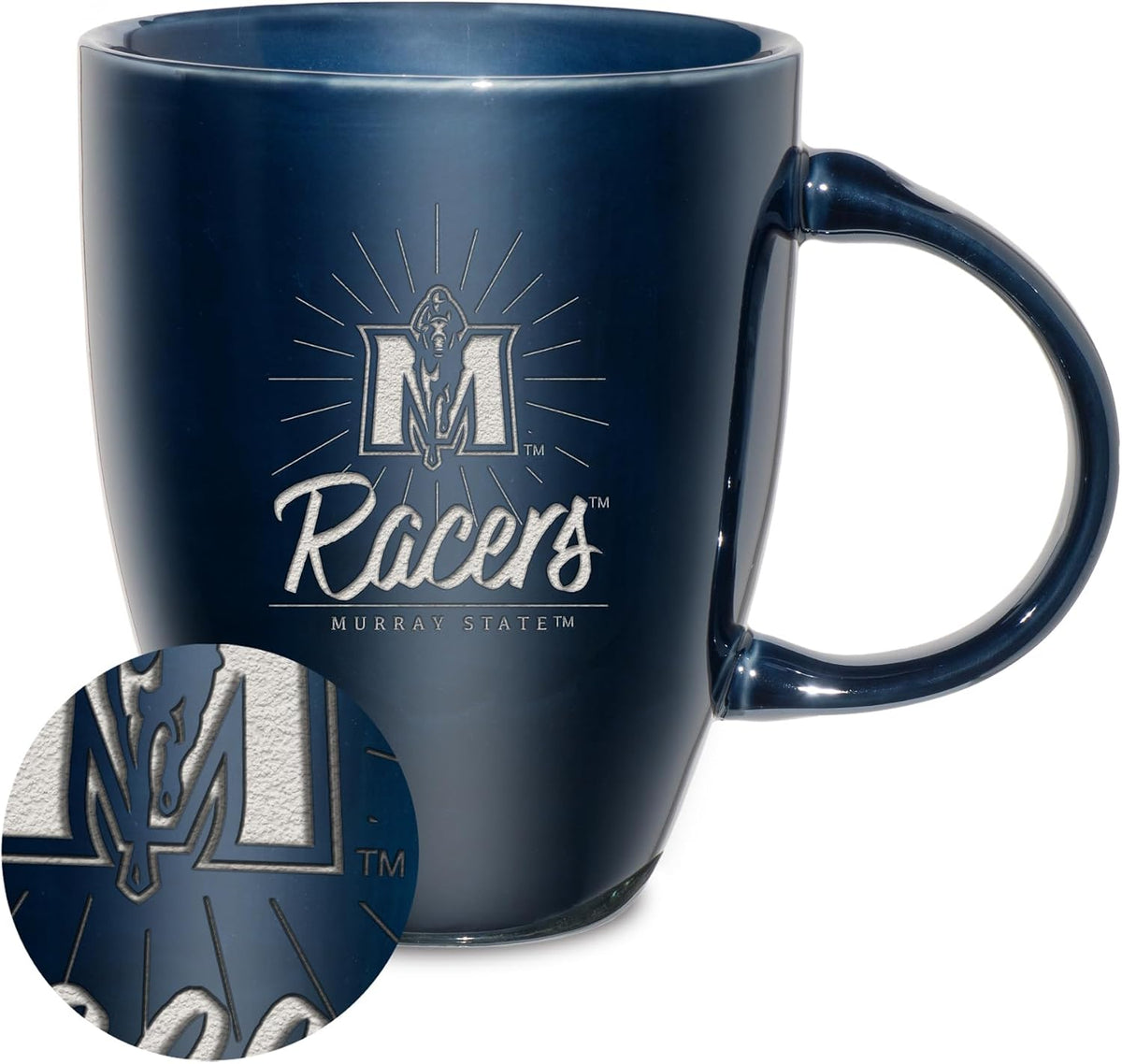 NCAA 18oz Laser Engraved Ceramic Lustre Mug - Coffee-Tea - Colors B