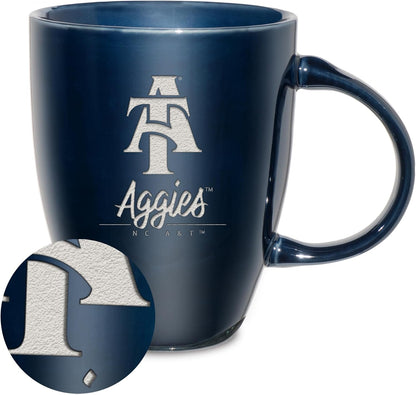 NCAA 18oz Laser Engraved Ceramic Lustre Mug - Coffee-Tea - Colors B