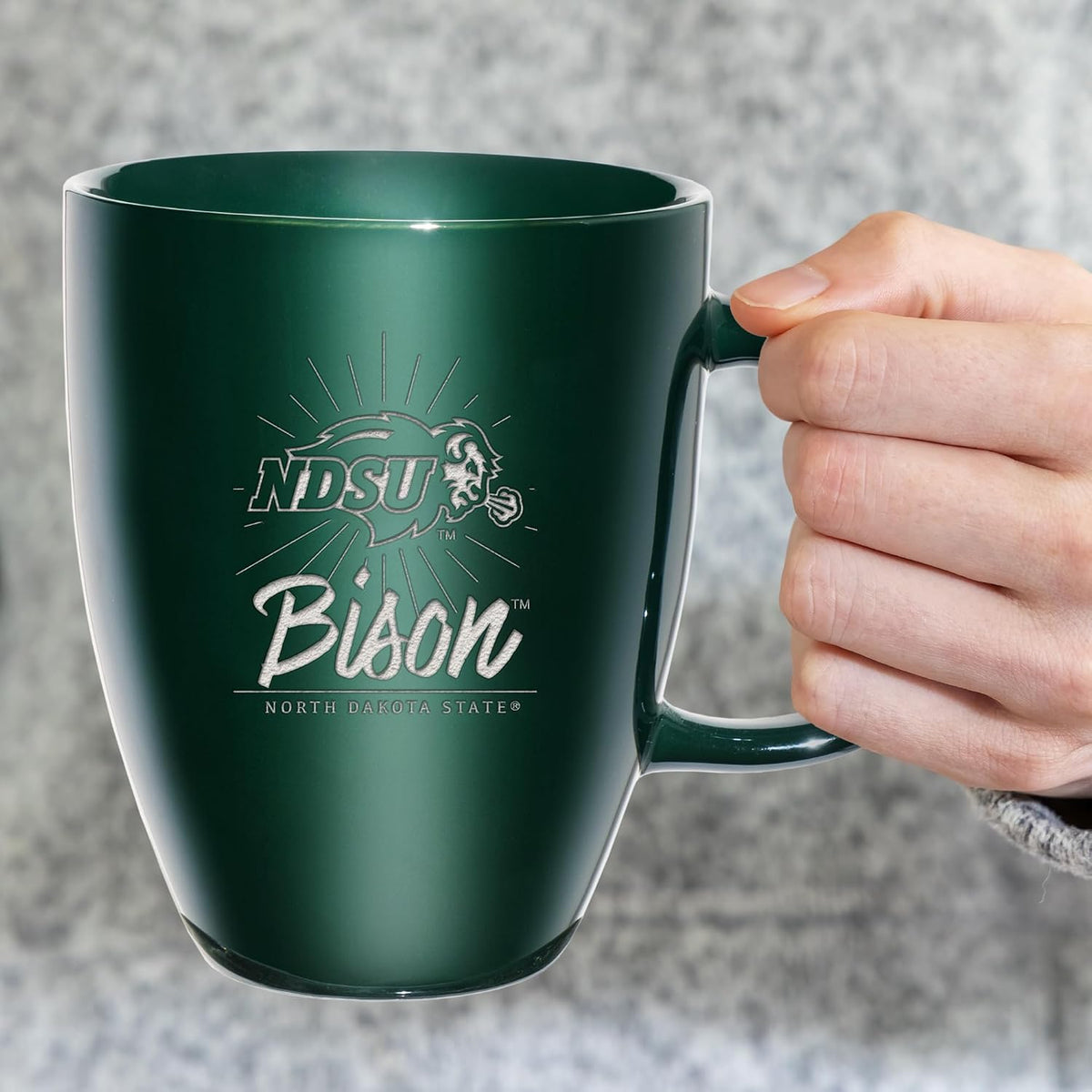 NCAA 18oz Laser Engraved Ceramic Lustre Mug - Coffee-Tea - Colors B