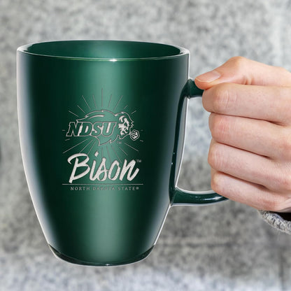 NCAA 18oz Laser Engraved Ceramic Lustre Mug - Coffee-Tea - Colors B