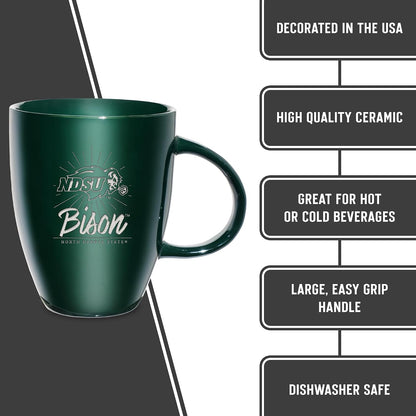 NCAA 18oz Laser Engraved Ceramic Lustre Mug - Coffee-Tea - Colors B