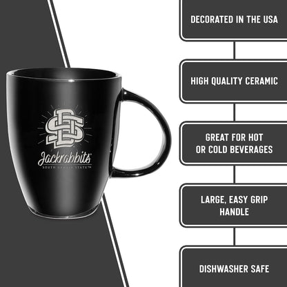 NCAA 18oz Laser Engraved Ceramic Lustre Mug - Coffee-Tea - Colors B