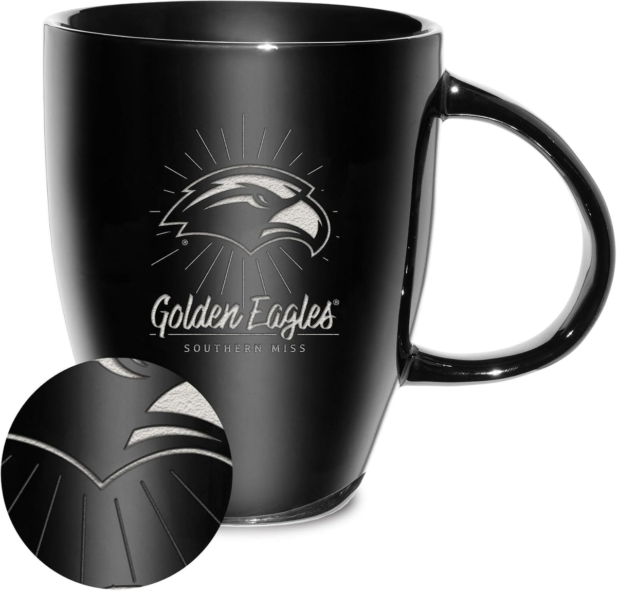 NCAA 18oz Laser Engraved Ceramic Lustre Mug - Coffee-Tea - Colors B