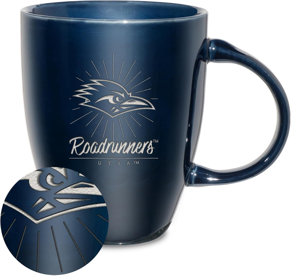 NCAA 18oz Laser Engraved Ceramic Lustre Mug - Coffee-Tea - Colors B
