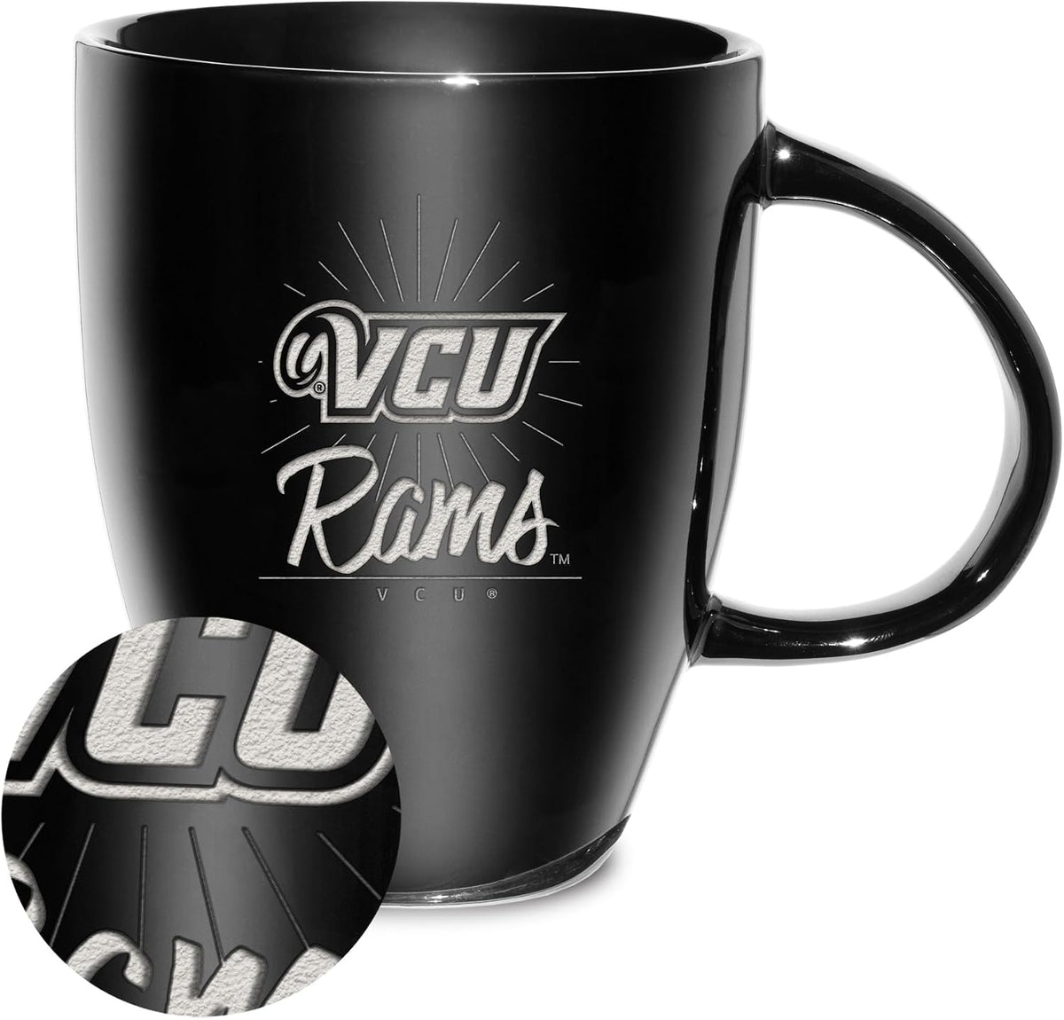 NCAA 18oz Laser Engraved Ceramic Lustre Mug - Coffee-Tea - Colors B