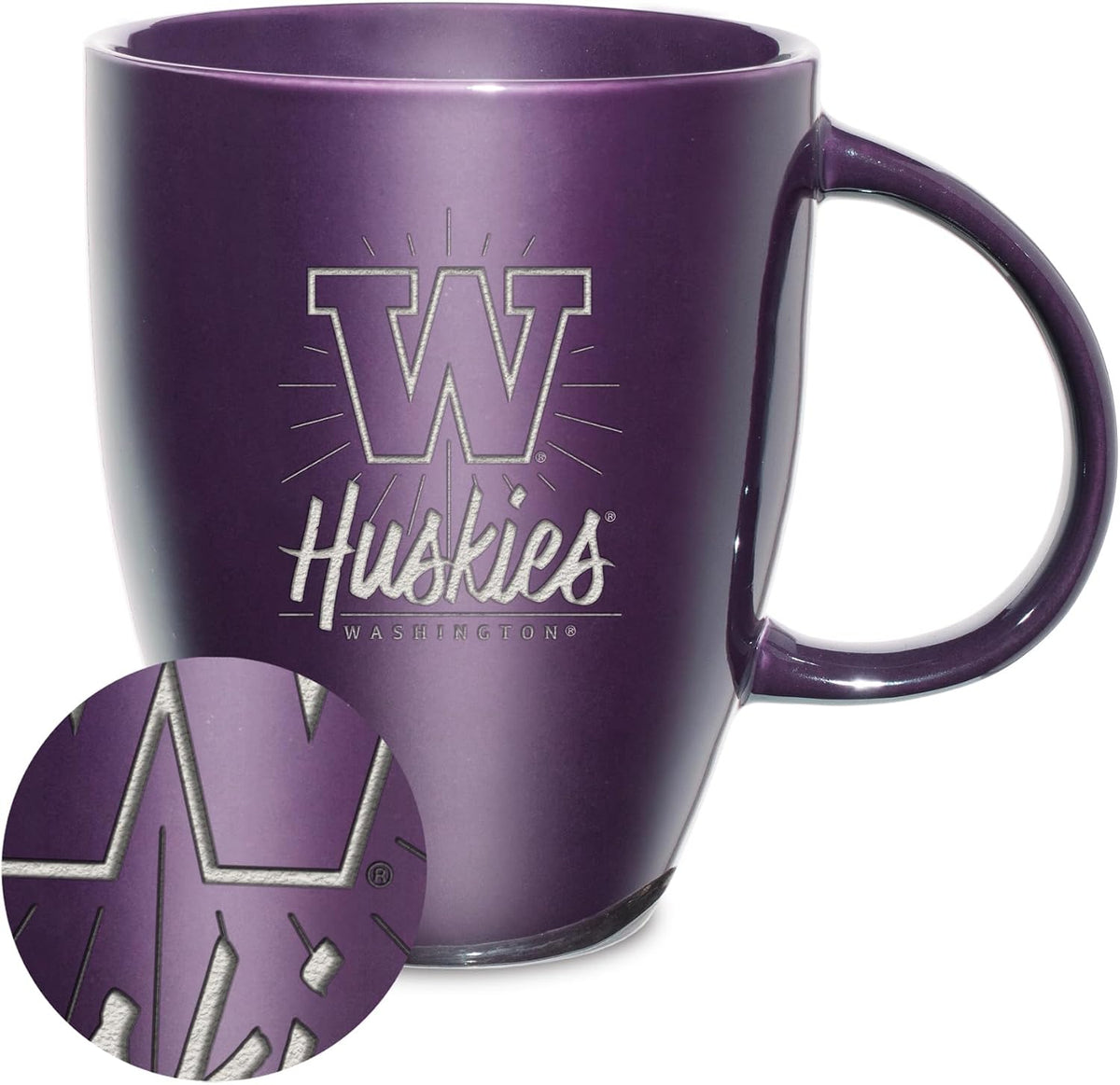 NCAA 18oz Laser Engraved Ceramic Lustre Mug - Coffee-Tea - Colors B
