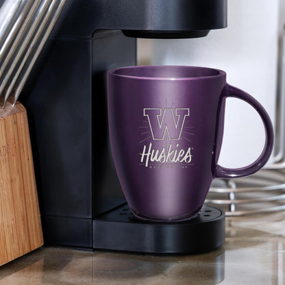 NCAA 18oz Laser Engraved Ceramic Lustre Mug - Coffee-Tea - Colors B
