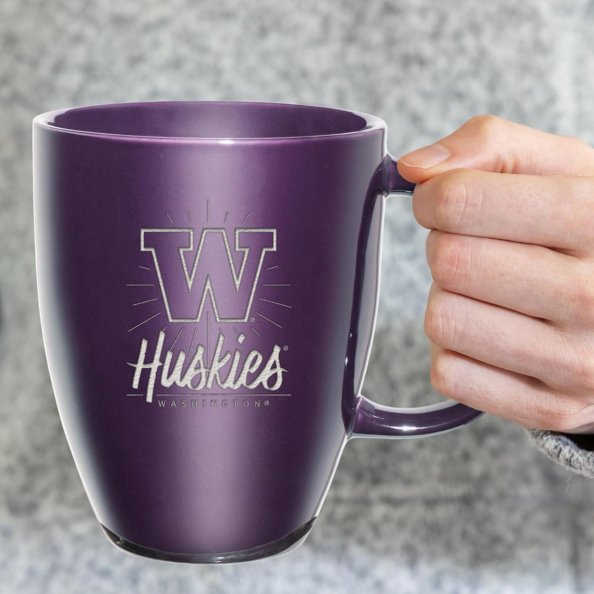 NCAA 18oz Laser Engraved Ceramic Lustre Mug - Coffee-Tea - Colors B