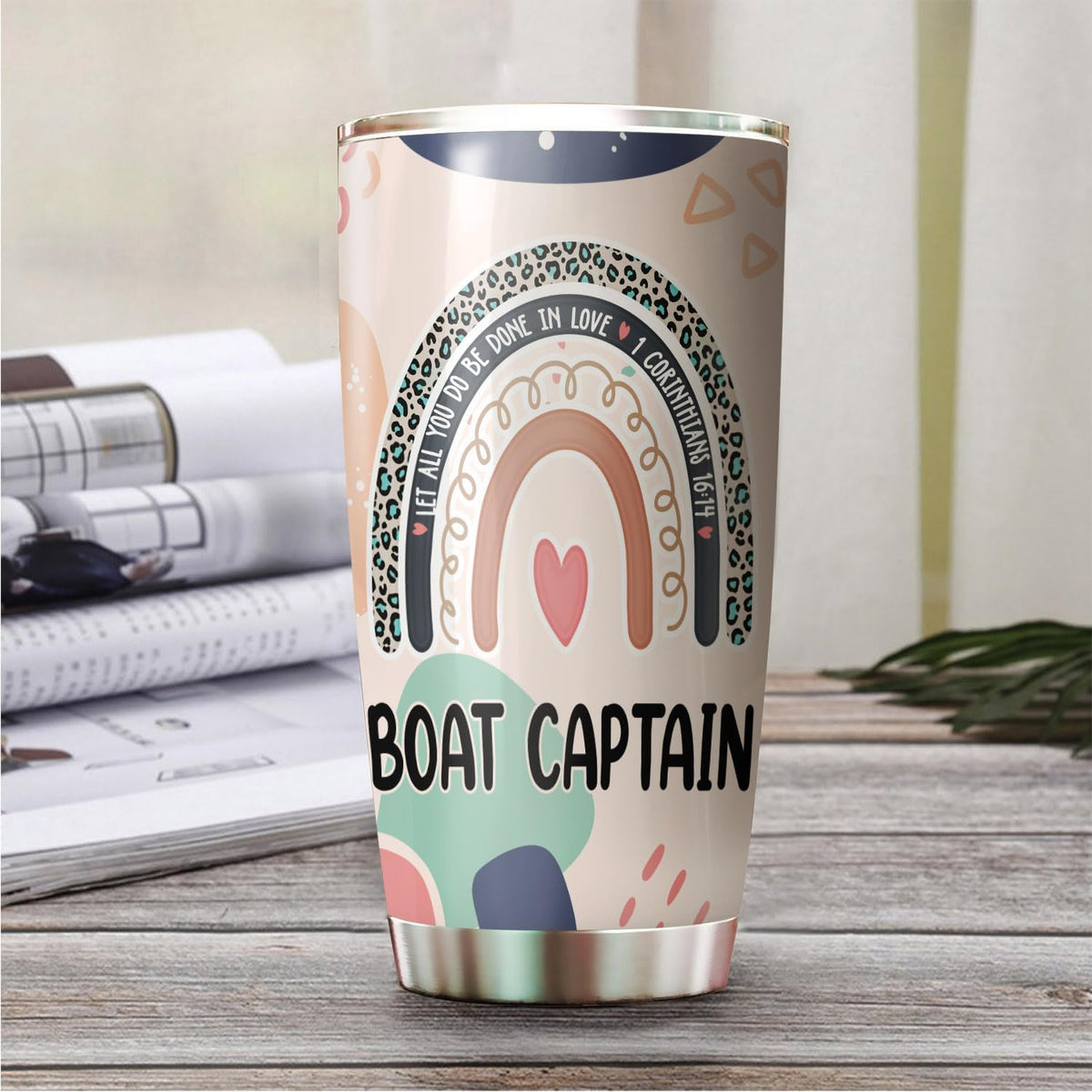 Let All You Do Be Done In Love Postal Clerk Tumbler Stainless Steel 20oz, Office Gifts Women Men Work Friends Coworker, Driking Coffee Cup For Birthday Christmas - Colors I