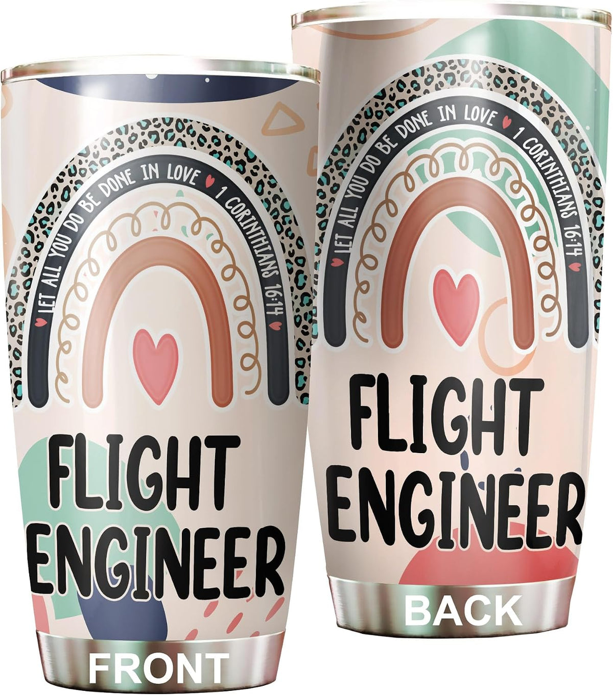 Let All You Do Be Done In Love Postal Clerk Tumbler Stainless Steel 20oz, Office Gifts Women Men Work Friends Coworker, Driking Coffee Cup For Birthday Christmas - Colors I