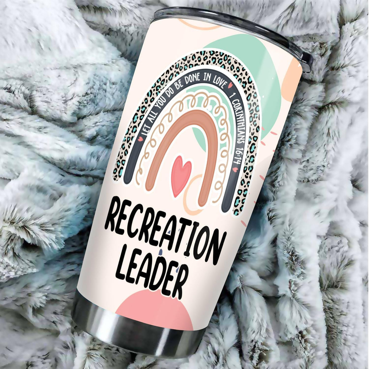 Let All You Do Be Done In Love Postal Clerk Tumbler Stainless Steel 20oz, Office Gifts Women Men Work Friends Coworker, Driking Coffee Cup For Birthday Christmas - Colors I