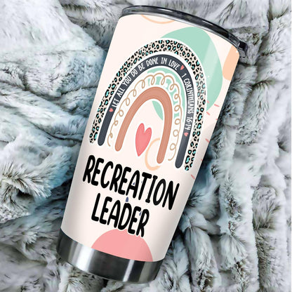 Let All You Do Be Done In Love Postal Clerk Tumbler Stainless Steel 20oz, Office Gifts Women Men Work Friends Coworker, Driking Coffee Cup For Birthday Christmas - Colors I