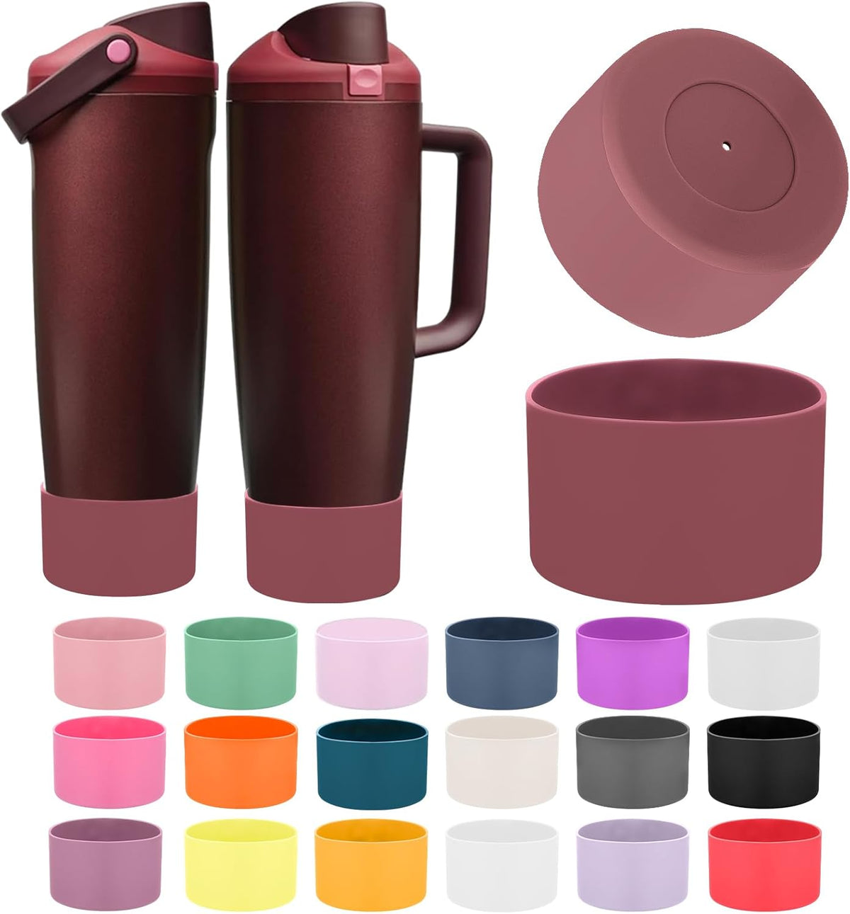2PCS Protective Silicone Boots for Owala 30oz & 40oz FreeSip Sway