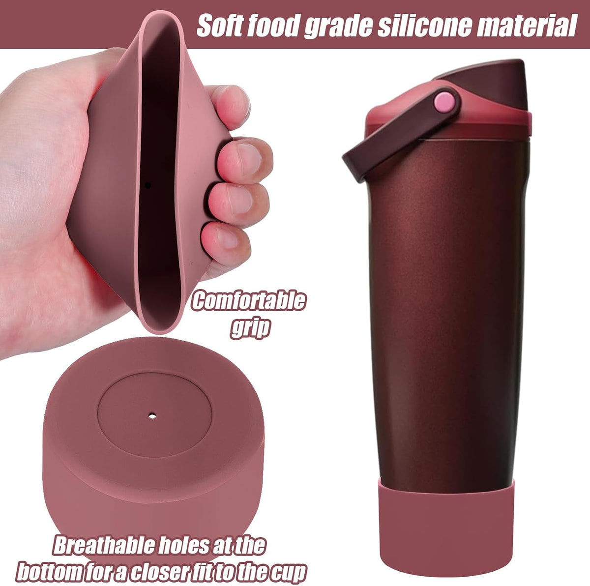 2PCS Protective Silicone Boots for Owala 30oz & 40oz FreeSip Sway