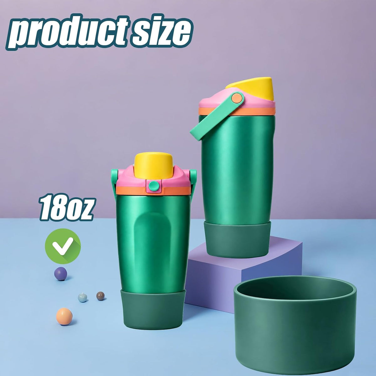 2PCS Protective Silicone Boots for Owala 30oz & 40oz FreeSip Sway