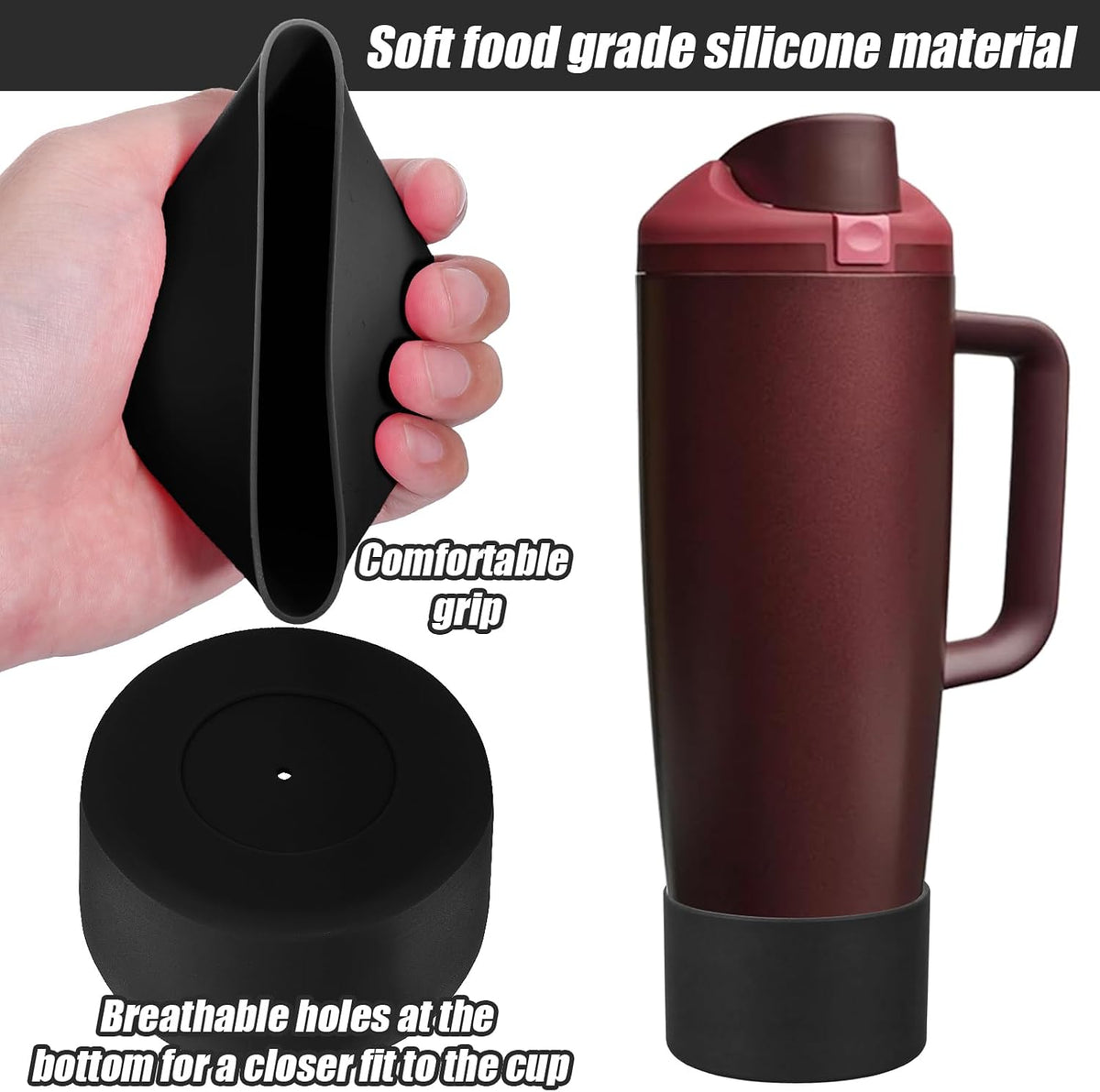 2PCS Protective Silicone Boots for Owala 30oz & 40oz FreeSip Sway