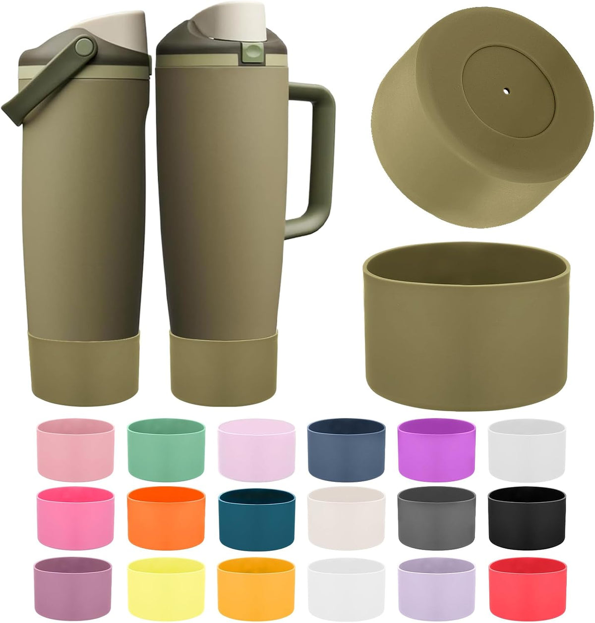 2PCS Protective Silicone Boots for Owala 30oz & 40oz FreeSip Sway