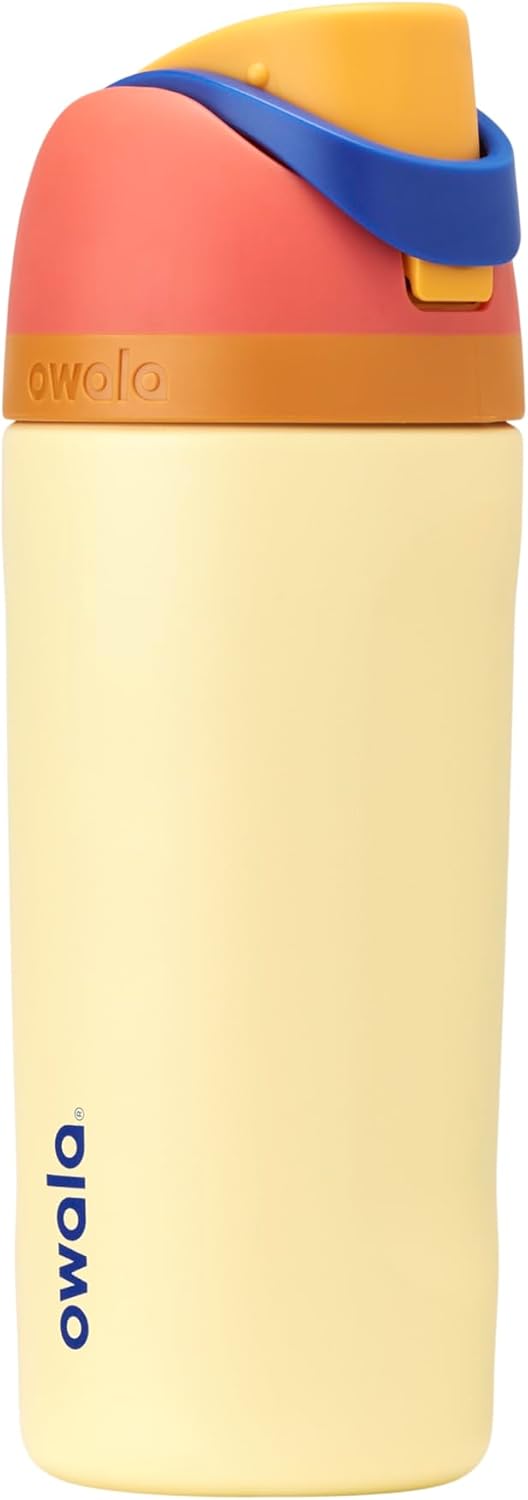Owala FreeSip Insulated Stainless Steel Water Bottle with Straw, BPA-Free Sports Water Bottle, Great for Travel, 32 Oz, Denim