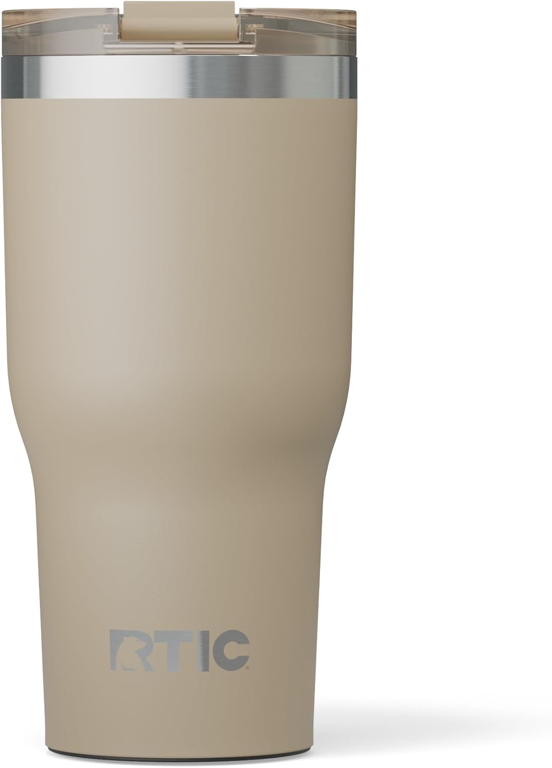 RTIC 20oz Essential Tumbler with Lid, Ceramic Lined, Insulated, Stainless Steel, Metal, Double Wall Vacuum-Insulation, Travel Cup for Iced Coffee, Tea, Hot and Cold Drink, Graphite