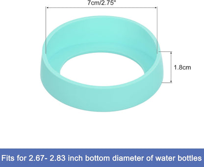uxcell Water Bottle Boot, Protective Silicone Boot Sleeve Non Slip Bottom Cover Bumper for Water Bottles Mug Tumbler