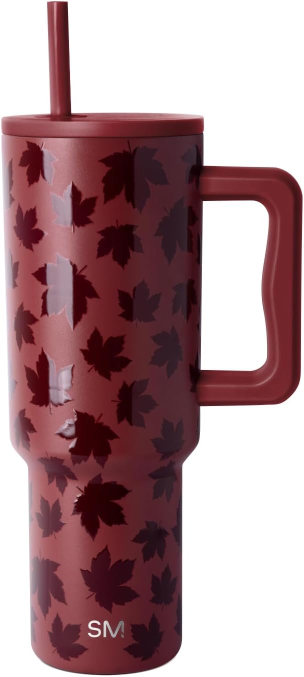 Simple Modern Halloween Signature Voyager | 16oz Travel Coffee Mug Tumbler with 360° Lid | Gifts for Women Men | Ceramic-Lined Insulated Stainless Steel Cold Brew Iced Coffee Cup | Spooky Mix