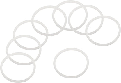 uxcell 16oz or 20oz Replacement Rubber Lid Seals, 2 Pcs 2.4" Diameter O Shaped Resealable Lid Gaskets for Stainless Steel Insulated Tumbler Mugs Cups Vacuum, White