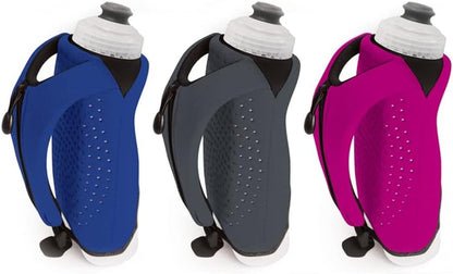 Amphipod Hydraform Ergo-Lite Handheld Water Bottle, BPA-Free Minimalist Insulated Hydration for Ultra-Running & Walking - Charcoal - 10.5 oz