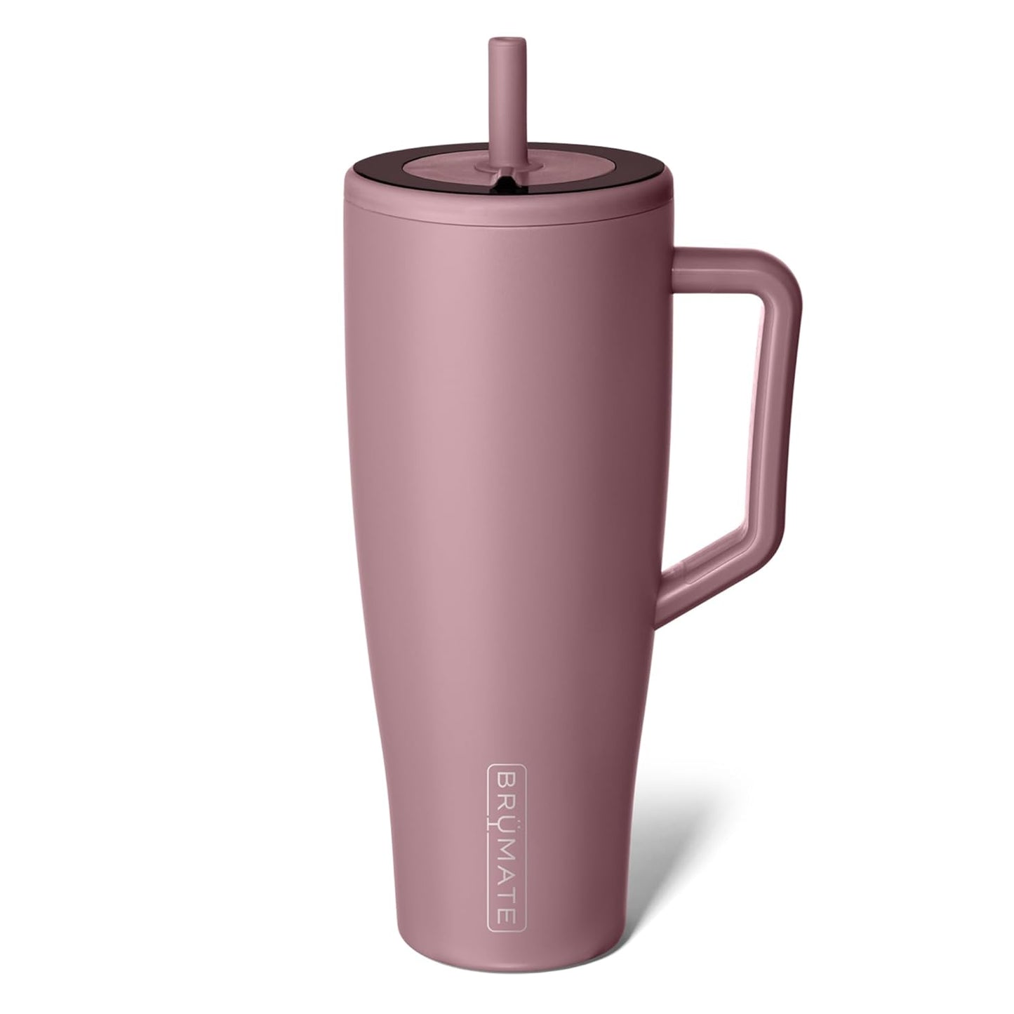 BrüMate Era 40 oz Tumbler with Handle & Straw | 100% Leakproof Insulated Water Bottle Tumbler with Lid & Flexible SoftSip Straw | Made of Stainless Steel | Cup Holder Friendly | 40oz (Nightfall Blue)