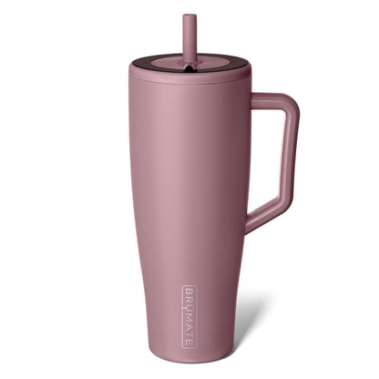 BrüMate Era 40 oz Tumbler with Handle & Straw | 100% Leakproof Insulated Water Bottle Tumbler with Lid & Flexible SoftSip Straw | Made of Stainless Steel | Cup Holder Friendly | 40oz (Nightfall Blue)
