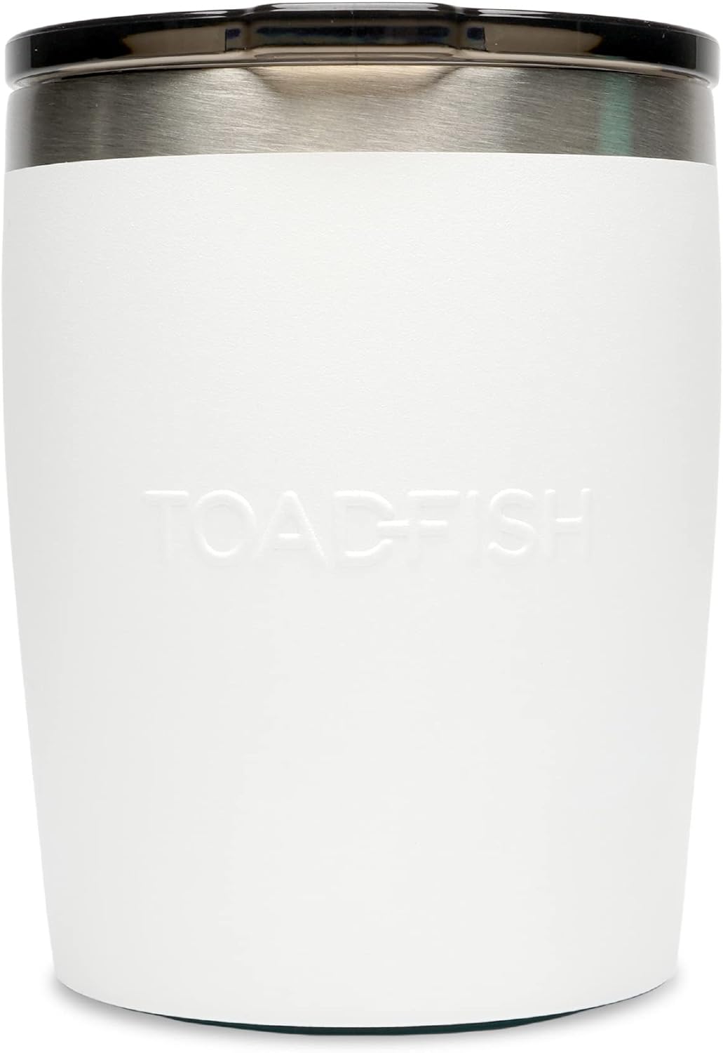 Toadfish Non-tipping 10oz Double Wall Insulated Stainless Steel Rocks Tumbler w/ East Slide Lid - Graphite