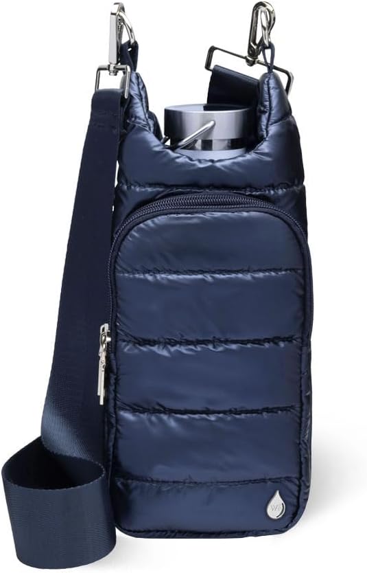 WanderFull Original HydroBag Fits Up to 32 oz Water Bottle Holder with Strap – Hands-Free Crossbody Water Bottle Carrier Bag with Phone Pocket - Colors B