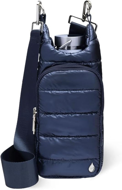 WanderFull Original HydroBag Fits Up to 32 oz Water Bottle Holder with Strap – Hands-Free Crossbody Water Bottle Carrier Bag with Phone Pocket - Colors B