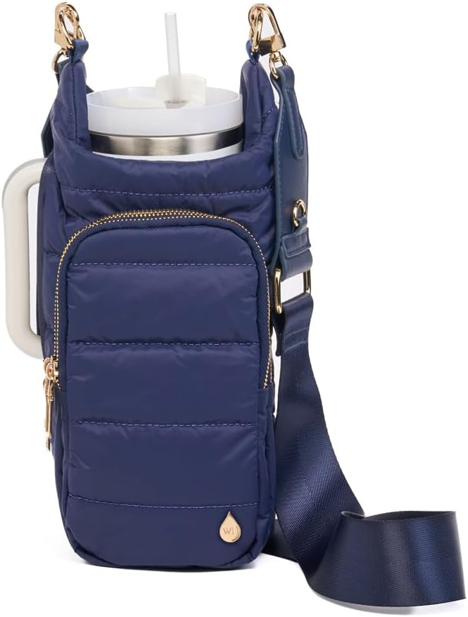 WanderFull Original HydroBag Handle® Zipper Slot for Handle, Hands-Free Crossbody Water Bottle Holder & Tumbler Accessories