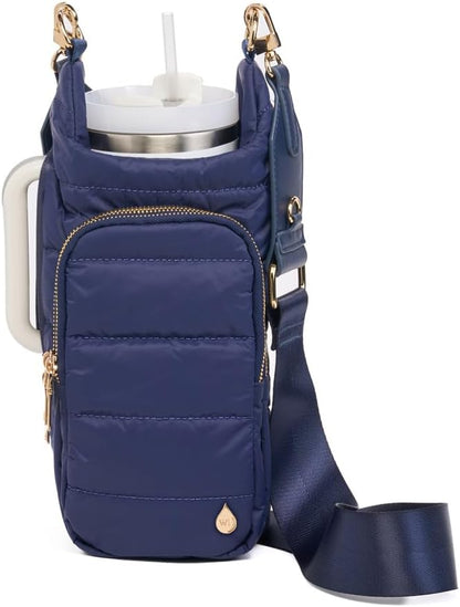 WanderFull Original HydroBag Handle® Zipper Slot for Handle, Hands-Free Crossbody Water Bottle Holder & Tumbler Accessories