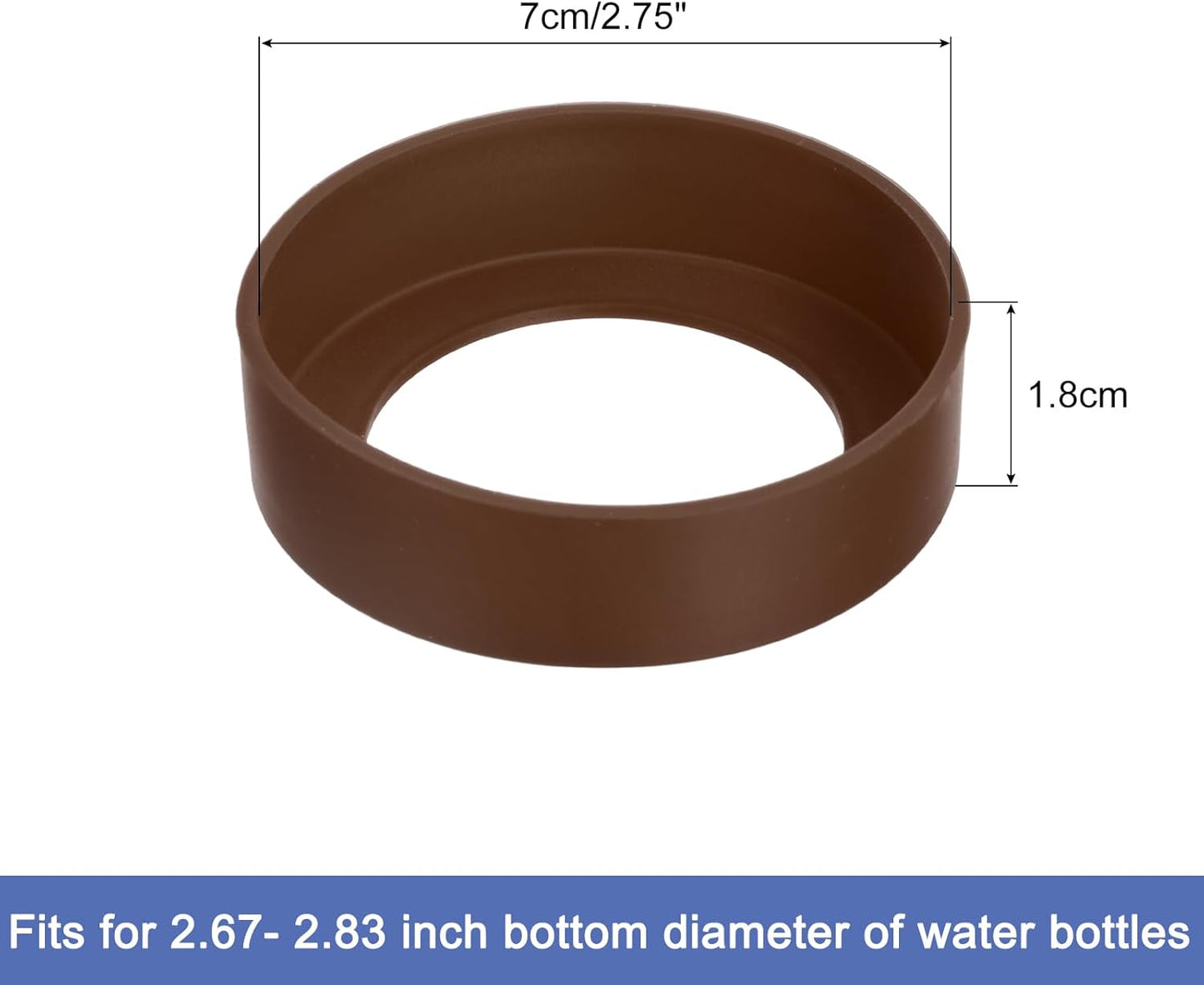 uxcell Water Bottle Boot, Protective Silicone Boot Sleeve Non Slip Bottom Cover Bumper for Water Bottles Mug Tumbler