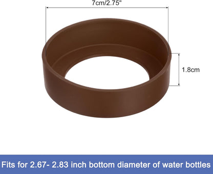 uxcell Water Bottle Boot, Protective Silicone Boot Sleeve Non Slip Bottom Cover Bumper for Water Bottles Mug Tumbler