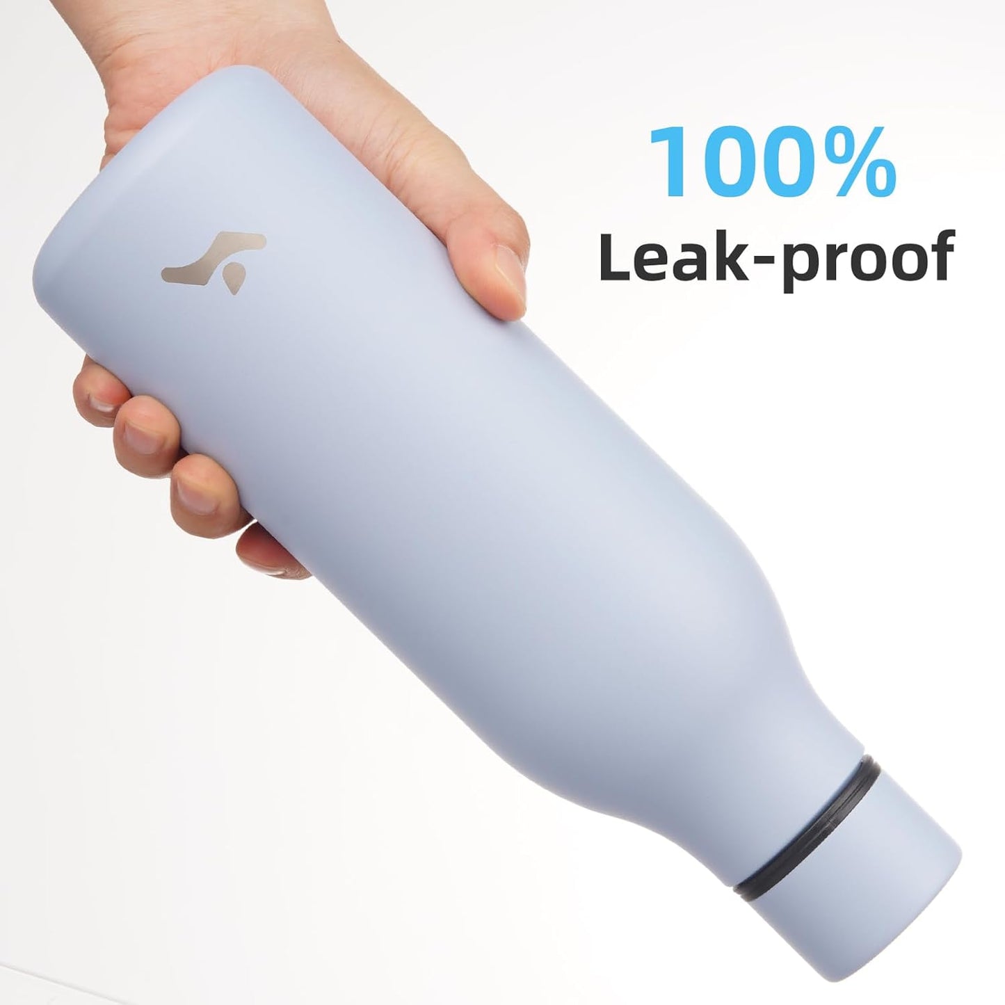 Konokyo Insulated Water Bottle with Strap,18 oz Double Wall Stainless Steel Vacuum Bottles Metal Water Flask,Macaron Green - Colors A