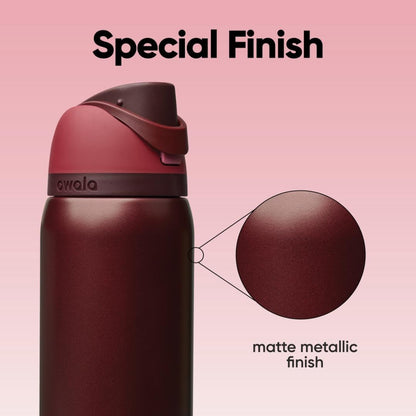 Owala FreeSip Insulated Stainless Steel Water Bottle with Straw, BPA-Free Sports Water Bottle, Great for Travel, 32 Oz, Denim