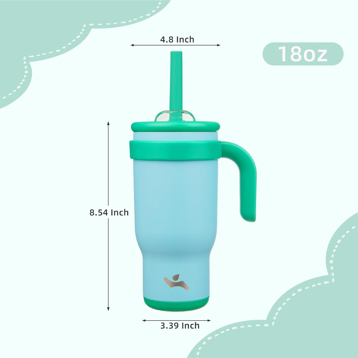 Konokyo 30 oz Tumbler with Side Handle, Insulated Water Bottle with Straw and 2 in 1 Lid, Stainless Steel Cup Travel Coffee Mug for Sports Office Gym,Purple