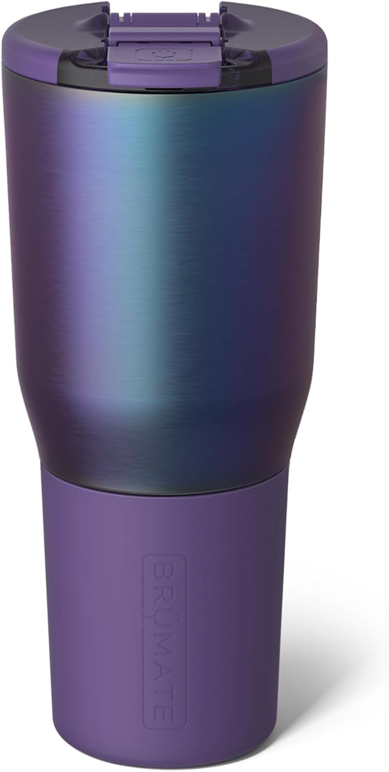 BrüMate Nav 25oz 100% Leak Proof Insulated Travel Tumbler with Magnetic BevLock™ Lid - Double Wall Cup-Holder Friendly Stainless Steel Mug (Nightfall Blue)