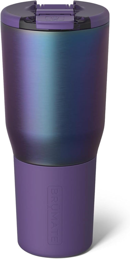 BrüMate Nav 25oz 100% Leak Proof Insulated Travel Tumbler with Magnetic BevLock™ Lid - Double Wall Cup-Holder Friendly Stainless Steel Mug (Nightfall Blue)