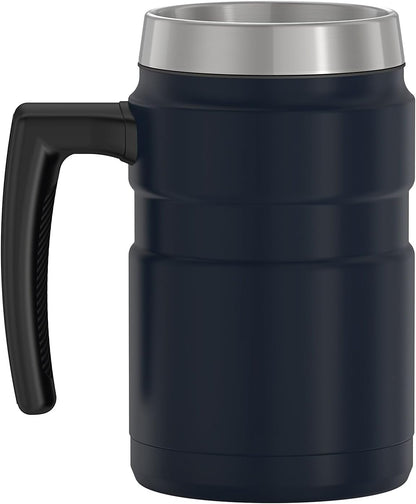 Thermos Stainless King 16 Ounce Coffee Desk Mug, Matte Steel