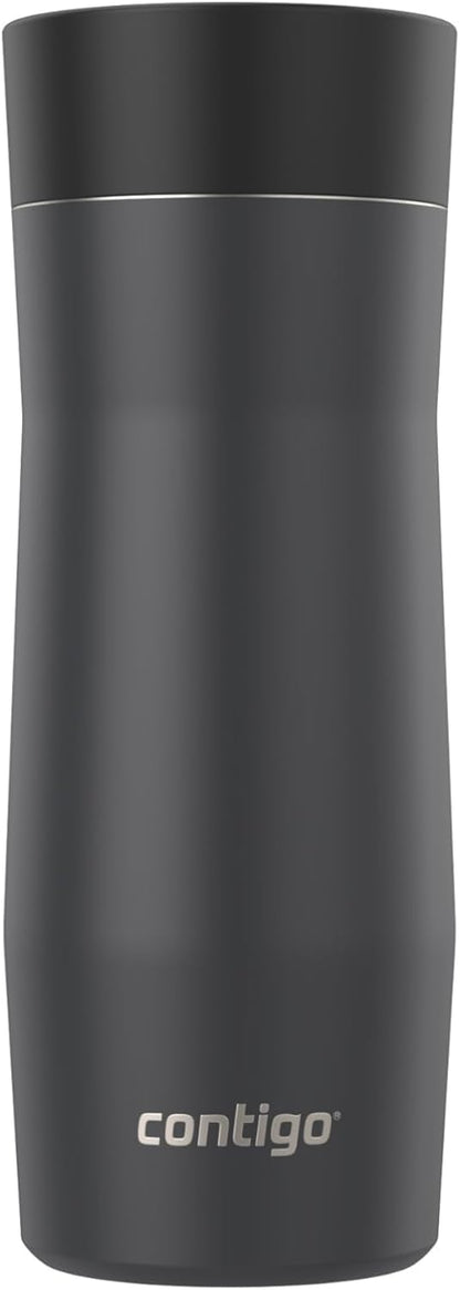 Contigo AUTOSEAL West Loop Vacuum-Insulated Stainless Steel Travel Mug with Easy-Clean Lid 12 oz Blueberry