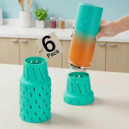 Water Bottle Drying Rack: Silicone Bottle Rack for Faster Drying, Plastic Bag Drying Holder and Cup Accessories Fits Wine Glasses, Coffee Mugs, Fits for Stanley Owala Hydro Flask Yeti CamelBak