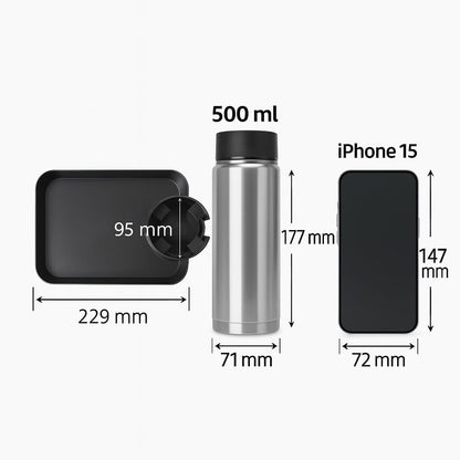 Car Seat Tray, Adjustable Base and Silicone-Supported Anti-Shake Cup Holder, Car Seat Tray for Kids Travel, Car Seat Snack Tray, Car Tray for Toddler, Family Road Trip Essentials for Kids