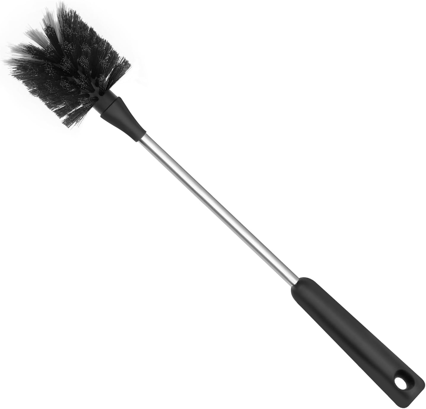 Long Bottle Brush, 17 in Bendable Cleaner Brushes for Cleaning Neck Beer Bottles, Wine, Baby Bottles, Water Bottles, Tumblers, Flask, Bird Feeder, Vase, Pipes and Brewing Supplies Black/1Pack