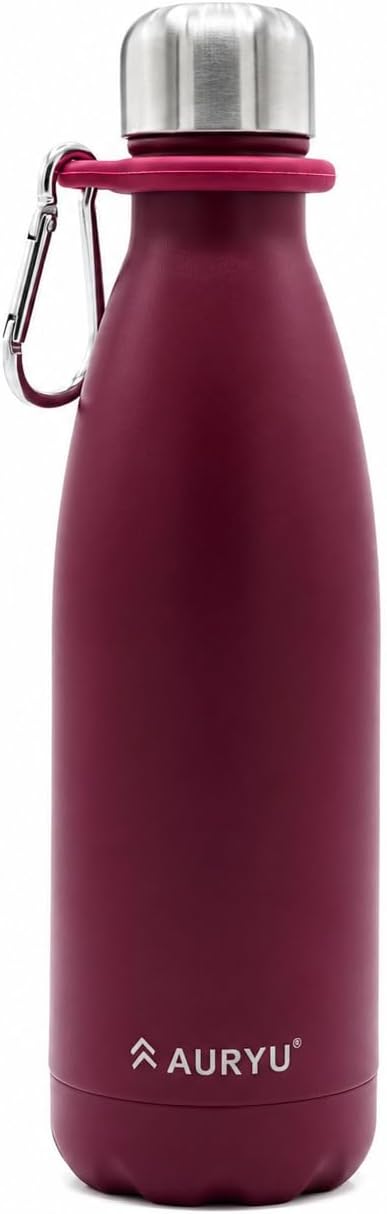 Best in Class Triple-Walled Insulated Stainless Steel Water Bottle, Keeps your Drinks Cold for up to 24 Hours and Hot for up to 12 Hours, Leak Proof, Make a Difference in the World, Black, 17oz