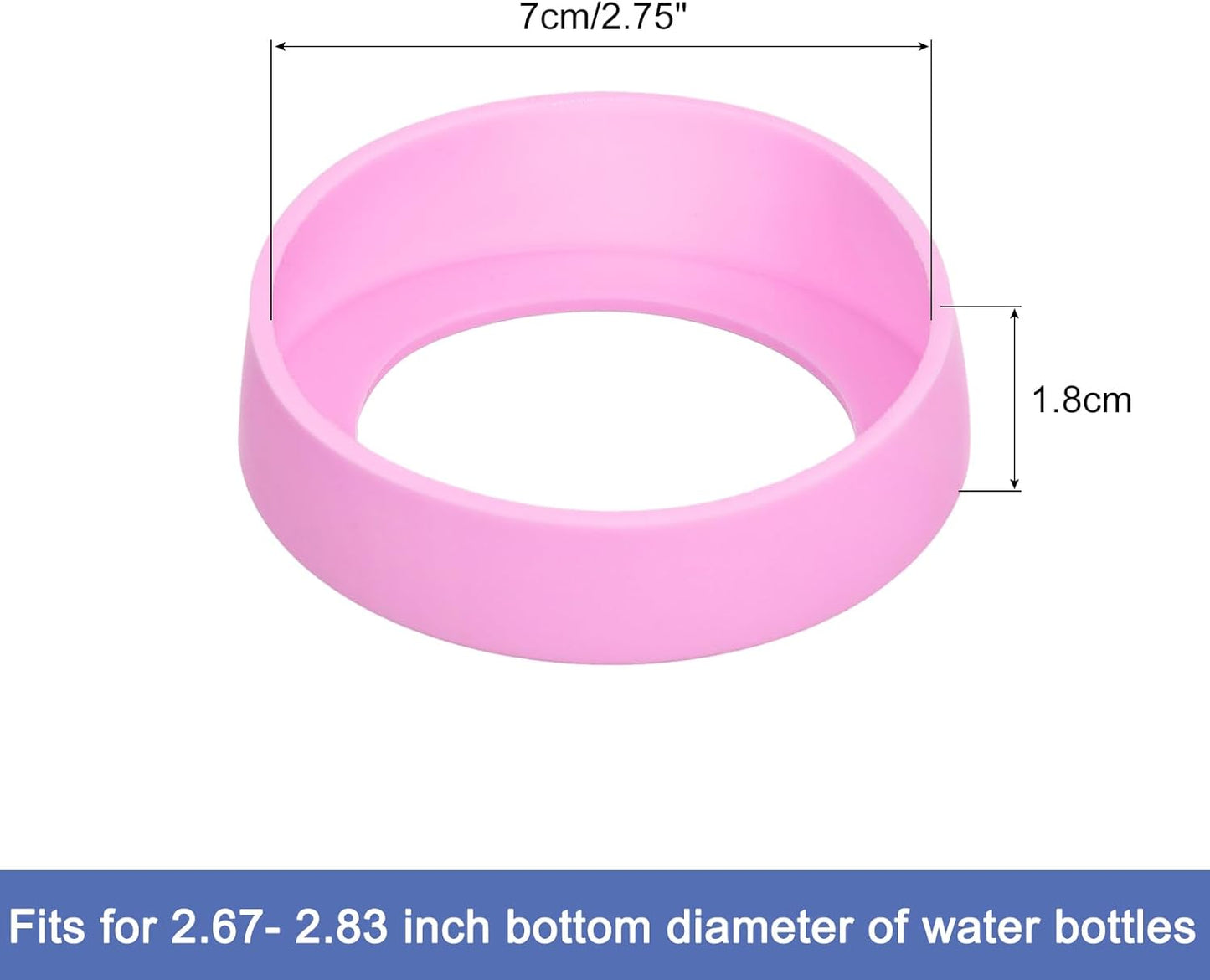 uxcell Water Bottle Boot, Protective Silicone Boot Sleeve Non Slip Bottom Cover Bumper for Water Bottles Mug Tumbler