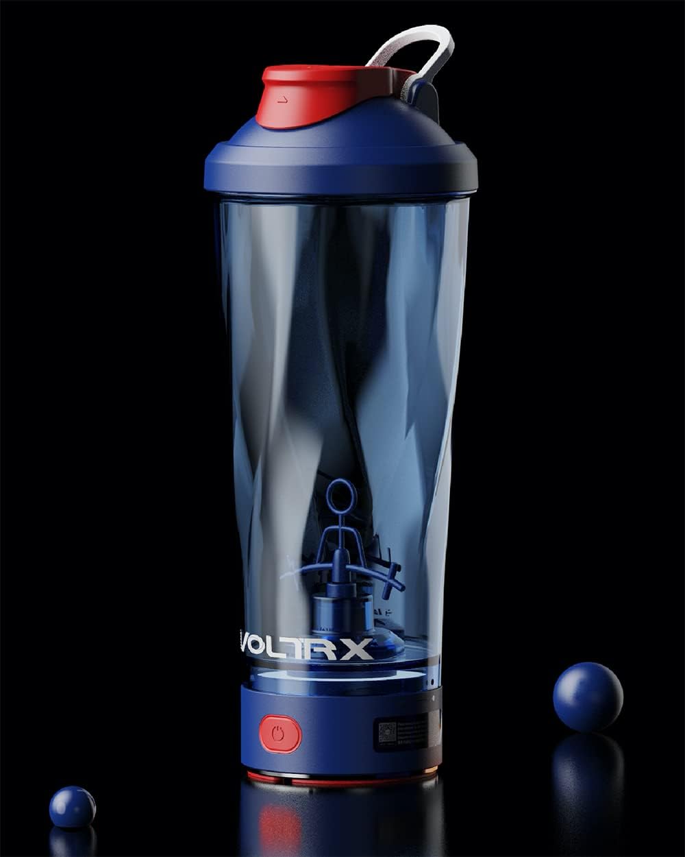 VOLTRX Premium Electric Protein Shaker Bottle, Made with Tritan - BPA Free - 24 oz Vortex Portable Mixer Cup/USB Rechargeable Shaker Cups for Protein Shakes