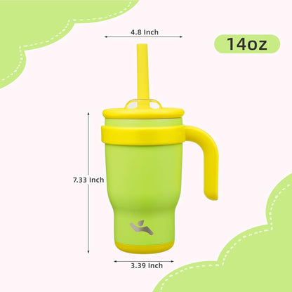 Konokyo 30 oz Tumbler with Side Handle, Insulated Water Bottle with Straw and 2 in 1 Lid, Stainless Steel Cup Travel Coffee Mug for Sports Office Gym,Purple
